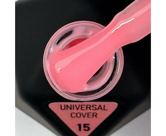 Зображення 2 Рідкий акрігель для моделювання та зміцнення нігтів V.Avdeeva Universal Cover Gel 15 теплий кораловий, 12 мл, Об'єм (мл, г): 12, Колір: 15