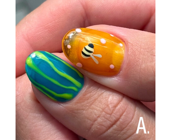 Изображение 5 Витражный гель-лак Adore Professional MG-40 amazonite зеленый, 8 мл, Объем (мл, г): 8, Цвет: 40