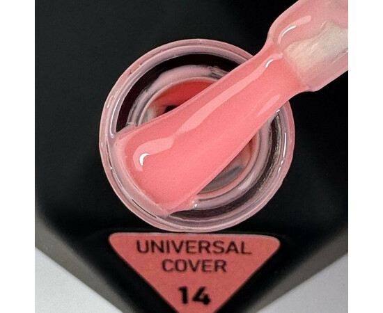 Зображення 2 Рідкий акрігель для моделювання та зміцнення нігтів V.Avdeeva Universal Cover Gel 14 кораллово-рожевий, 12 мл, Об'єм (мл, г): 12, Колір: 14