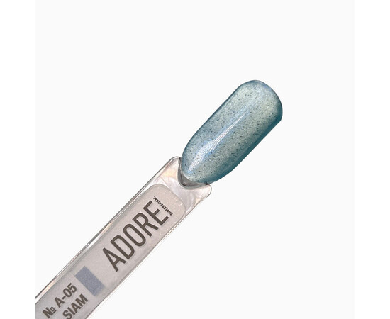 Зображення 4 Гель-лак скляне "котяче око"-хамелеон Adore Gel Polish Cat’s Eye A-05 бірюзовий, 8 мл, Об'єм (мл, г): 8, Колір: A-05
