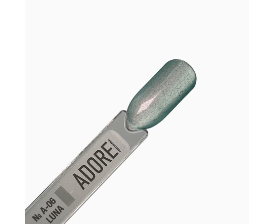 Зображення 3 Гель-лак скляне "котяче око"-хамелеон Adore Gel Polish Cat’s Eye A-06 тіффані, 8 мл, Об'єм (мл, г): 8, Колір: A-06