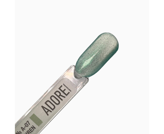 Изображение 4 Гель-лак стеклянный "кошачий глаз"-хамелеон Adore Gel Polish Cat's Eye A-07 мятный, 8 мл, Объем (мл, г): 8, Цвет: A-07