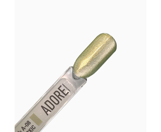 Зображення 4 Гель-лак скляне "котяче око"-хамелеон Adore Gel Polish Cat’s Eye A-08 трав'яний, 8 мл, Об'єм (мл, г): 8, Колір: A-08