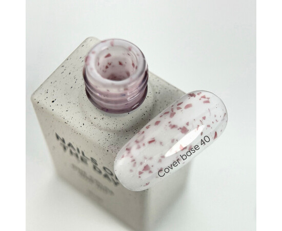 Зображення 2 Nails of the Day Cover basе 40 potal насичено-молочне з рожевою поталлю база для нігтів, 10 мл, Об'єм (мл, г): 10, Колір: 40