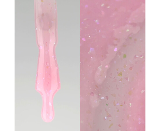 Зображення 4 Nails of the Day Cover basе 34 potal ніжно-рожеве з голографічною поталлю база для нігтів, 10 мл, Об'єм (мл, г): 10, Колір: 34