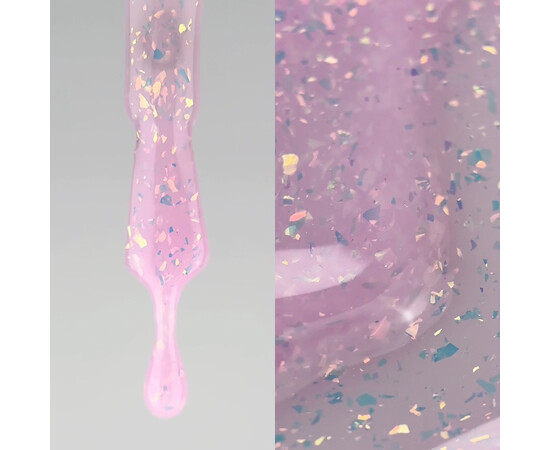 Зображення 4 Nails of the Day Cover basе 35 potal ніжно-рожеве з голографічною поталлю база для нігтів, 10 мл, Об'єм (мл, г): 10, Колір: 35