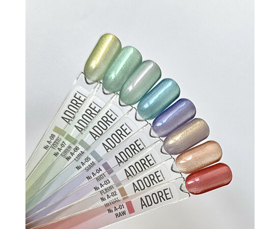 Изображение 6 Гель-лак стеклянный "кошачий глаз"-хамелеон Adore Gel Polish Cat's Eye A-04 ультрамарин, 8 мл, Объем (мл, г): 8, Цвет: A-04