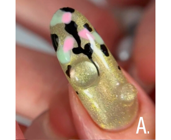 Зображення 3 Гель-лак скляне "котяче око"-хамелеон Adore Gel Polish Cat’s Eye A-08 трав'яний, 8 мл, Об'єм (мл, г): 8, Колір: A-08