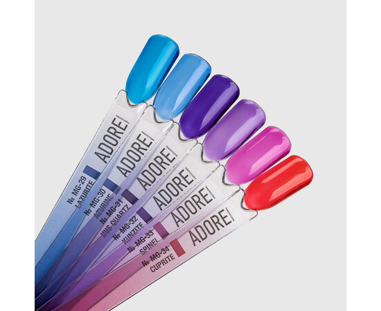 Изображение 4 Витражный гель-лак Adore Professional MG-33 spinel розовый, 8 мл, Объем (мл, г): 8, Цвет: 33