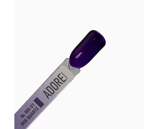 Зображення 4 Вітражний гель-лак Adore Professional MG-31 iris quartz насичено-фіолетовий, 8 мл, Об'єм (мл, г): 8, Колір: 31