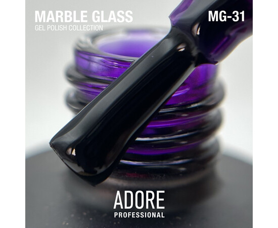 Зображення 2 Вітражний гель-лак Adore Professional MG-31 iris quartz насичено-фіолетовий, 8 мл, Об'єм (мл, г): 8, Колір: 31