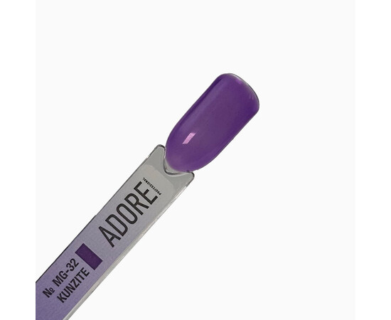 Изображение 4 Витражный гель-лак Adore Professional MG-32 kunzite светло-фиолетовый, 8 мл, Объем (мл, г): 8, Цвет: 32