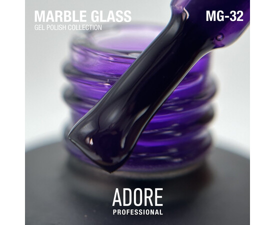 Изображение 2 Витражный гель-лак Adore Professional MG-32 kunzite светло-фиолетовый, 8 мл, Объем (мл, г): 8, Цвет: 32