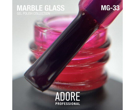Изображение 2 Витражный гель-лак Adore Professional MG-33 spinel розовый, 8 мл, Объем (мл, г): 8, Цвет: 33