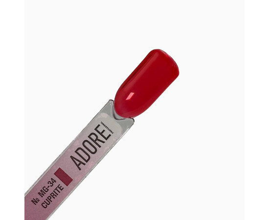 Изображение 4 Витражный гель-лак Adore Professional MG-34 cuprite красный, 8 мл, Объем (мл, г): 8, Цвет: 34