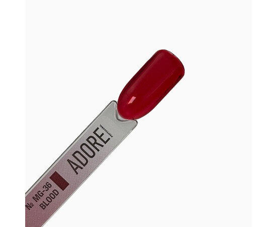 Изображение 4 Витражный гель-лак Adore Professional MG-36 blood алый, 8 мл, Объем (мл, г): 8, Цвет: 36