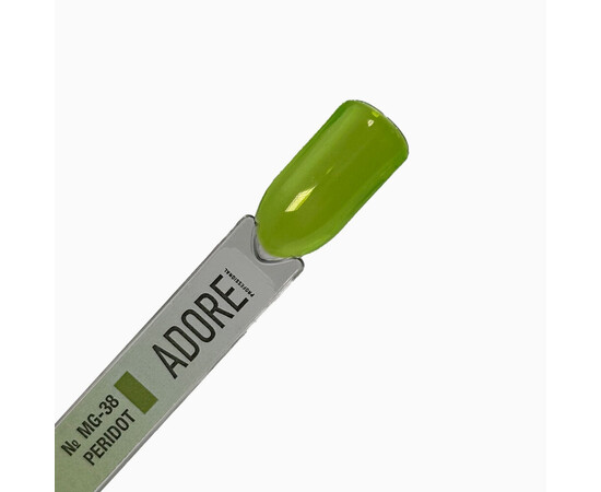 Зображення 3 Вітражний гель-лак Adore Professional MG-38 peridot оливково-зелений, 8 мл, Об'єм (мл, г): 8, Колір: 38