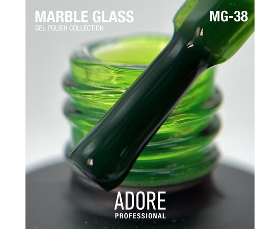 Зображення 2 Вітражний гель-лак Adore Professional MG-38 peridot оливково-зелений, 8 мл, Об'єм (мл, г): 8, Колір: 38