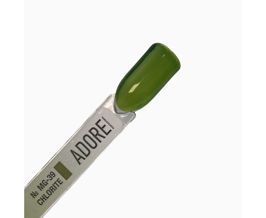 Зображення 4 Вітражний гель-лак Adore Professional MG-39 chlorite темно-зелений, 8 мл, Об'єм (мл, г): 8, Колір: 39