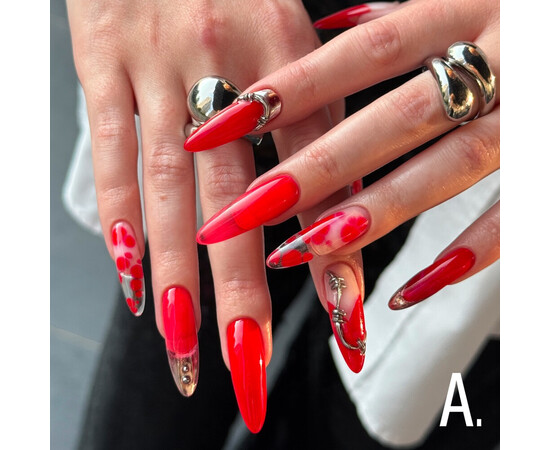 Изображение 5 Витражный гель-лак Adore Professional MG-35 pyrope огненно-красный, 8 мл, Объем (мл, г): 8, Цвет: 35