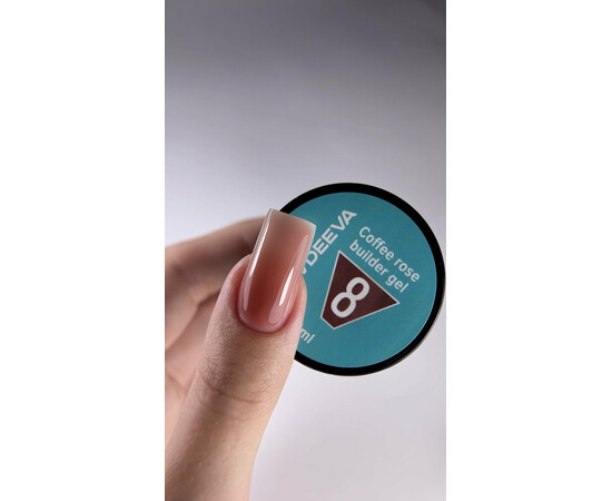 Зображення 2 Моделюючий гель Victoria Avdeeva Coffee Rose Builder Gel №08 Глибокий винно-коричневий, 15 мл, Об'єм (мл, г): 15, Колір: 08