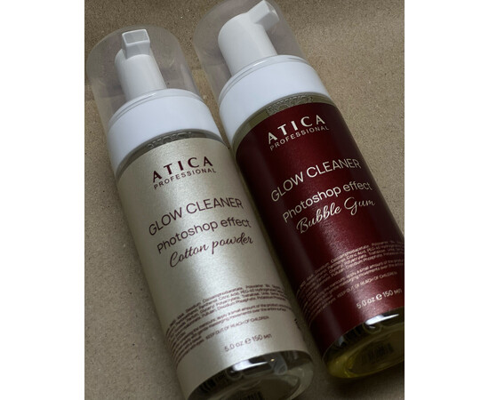 Изображение 2 Пенка очищающая после маникюра Atica Glow Cleaner Cotton Powder, 150 мл, Аромат: Cotton Powder, Объем (мл, г): 150