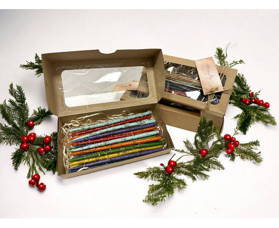 Зображення 3 Набір свічок з травами "7 чакр" 18 см, 21 шт