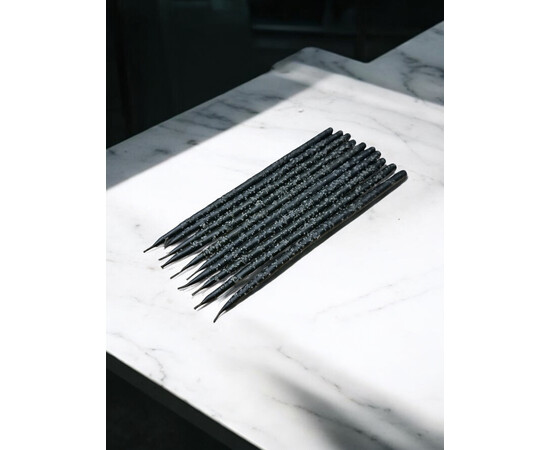 Зображення 2 Воскова свічка з перцем та сіллю чорна, 25 см