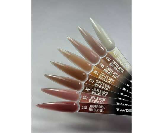 Зображення 3 Моделюючий гель Victoria Avdeeva Coffee Rose Builder Gel №08 Глибокий винно-коричневий, 15 мл, Об'єм (мл, г): 15, Колір: 08