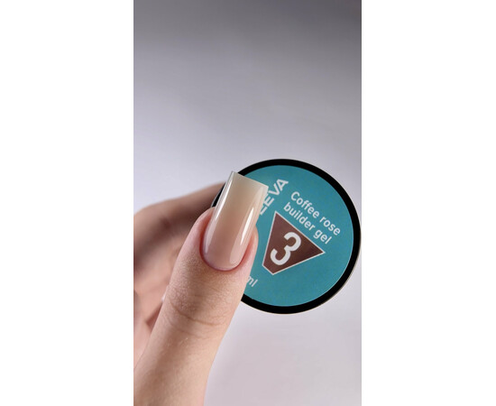 Зображення 2 Моделюючий гель Victoria Avdeeva Coffee Rose Builder Gel №03 М’який світло-кавовий, 15 мл, Об'єм (мл, г): 15, Колір: 03