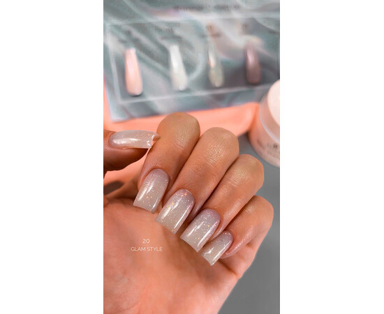 Зображення 3 Моделюючий гель з шимером Atica Sculpting Gel EXel 20 Glam Style, 30 мл, Об'єм (мл, г): 30, Колір: Glam Style