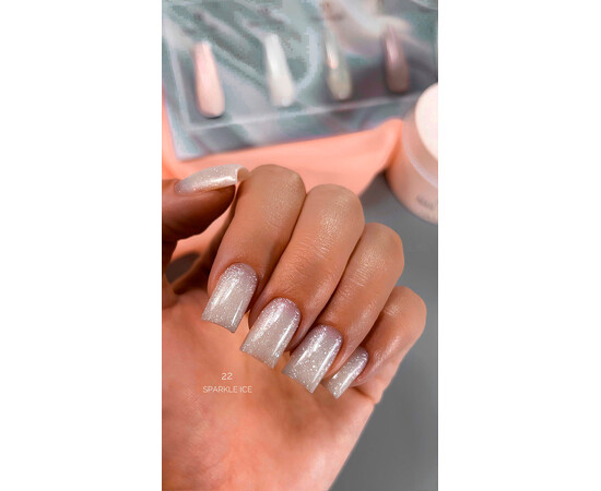 Зображення 3 Моделюючий гель з шимером Atica Sculpting Gel EXel 22 Sparkle Ice, 30 мл, Об'єм (мл, г): 30, Колір: Sparkle Ice