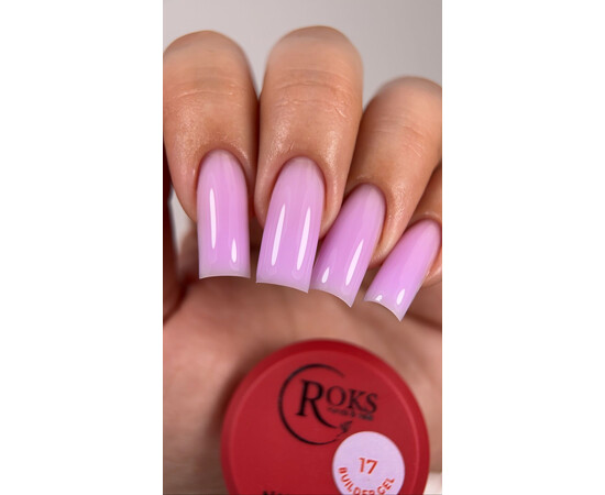 Изображение 2 Моделирующий гель для ногтей Roks Builder Gel №17, 15 мл, Объем (мл, г): 15, Цвет: 017