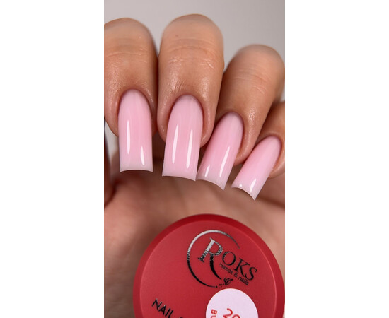 Изображение 2 Моделирующий гель для ногтей Roks Builder Gel №20, 30 мл, Объем (мл, г): 30, Цвет: 020