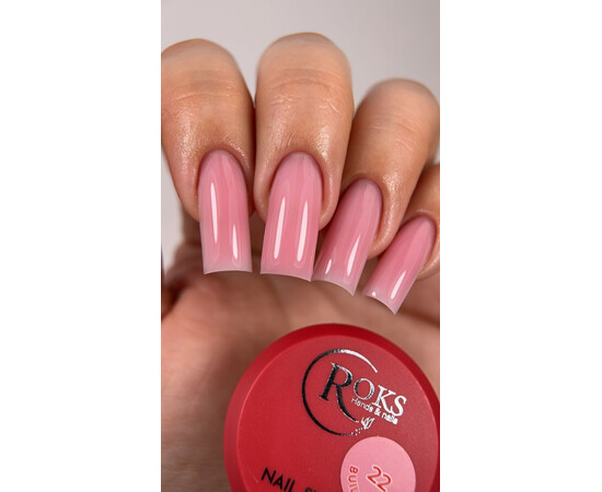 Изображение 2 Моделирующий гель для ногтей Roks Builder Gel №22, 50 мл, Объем (мл, г): 50, Цвет: 022