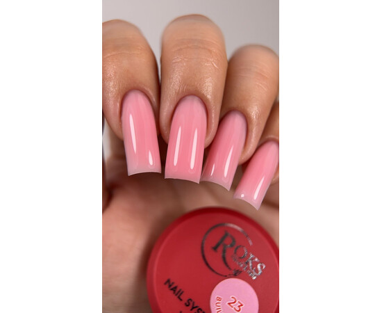 Зображення 2 ROKS Гель нарощ 30 ml (баночка) № 23, Об'єм (мл, г): 30, Колір: 023