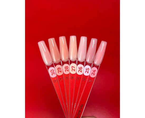 Изображение 3 Моделирующий гель для ногтей Roks Builder Gel №24, 15 мл, Объем (мл, г): 15, Цвет: 024