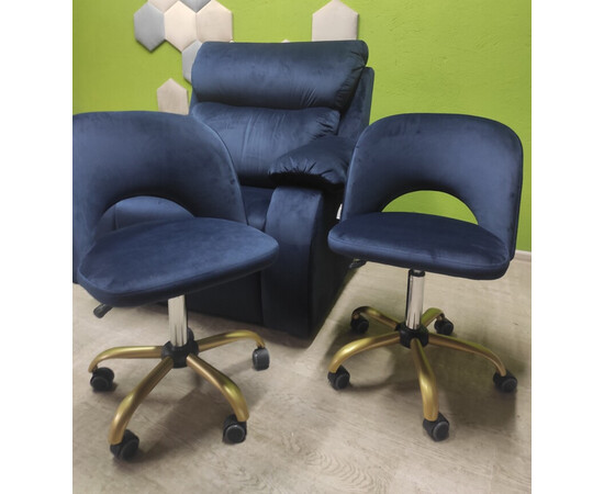 Зображення 5 Стільчик Wonder Line Martin п'ятилуччя (золото/чорний/білий)