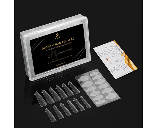 Зображення 4 Верхні форми для моделювання F.O.X Decking Nail form 2.0 Балерина, 120 шт