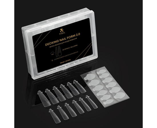 Зображення 2 Верхні форми для моделювання F.O.X Decking Nail form 2.0 Балерина, 120 шт