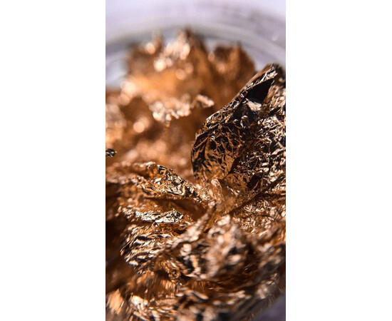 Зображення 3 Набір жатой фольги для манікюру 12 шт, золото-срібло-бронза