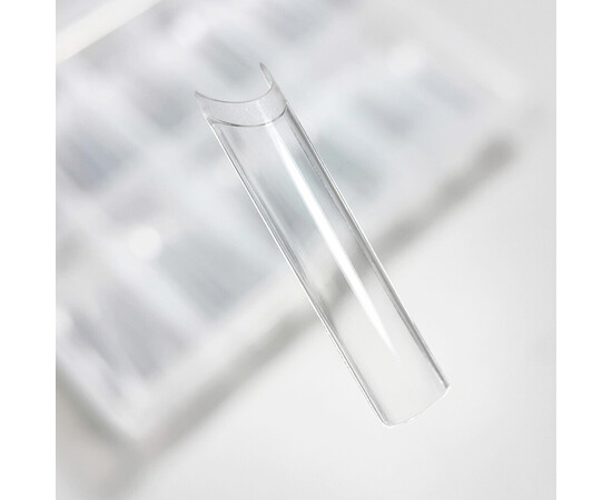 Изображение 3 Типсы для наращивания гелевые длинные Touch Extra Long Square Квадрат, 240 шт