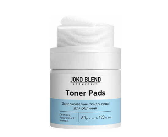 Зображення 2 Зволожувальні тонер-педи для обличчя з керамідами та гіалуроновою кислотою Joko Blend Toner Pads, 60 шт
