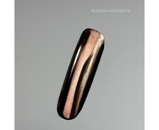 Изображение 3 Металлическая втирка для ногтей Touch Aurora Powder 15, 5 мл, Объем (мл, г): 5, Цвет: 15