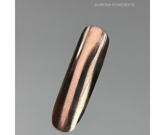 Изображение 2 Металлическая втирка для ногтей Touch Aurora Powder 15, 5 мл, Объем (мл, г): 5, Цвет: 15
