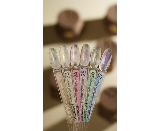 Изображение 2 Гель для ногтей с блестками Valeri Builder Gel Dream 22, 30 мл, Объем (мл, г): 30, Цвет: 22