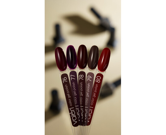 Зображення 2 Гель-лак Valeri Color 77, 6 мл, Об'єм (мл, г): 6, Колір: 077