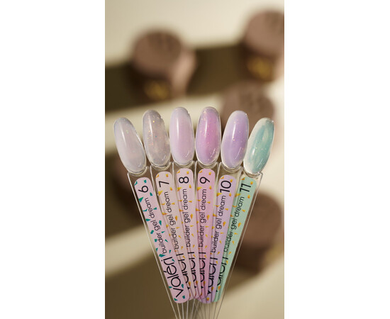 Зображення 2 Гель для нігтів з блискітками Valeri Builder Gel Dream 07, 15 мл, Об'єм (мл, г): 15, Колір: 07