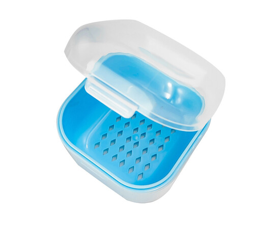 Изображение 2 Контейнер для дезинфекции фрез маленький квадратный, голубой