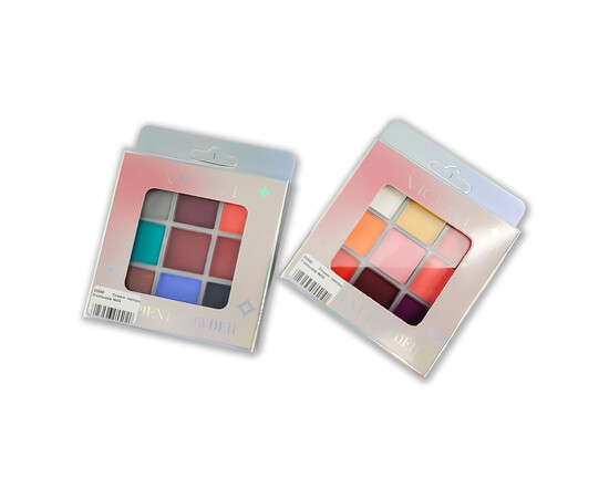 Зображення 2 Палітра пігментів для дизайну нігтів 9 кольорів №09